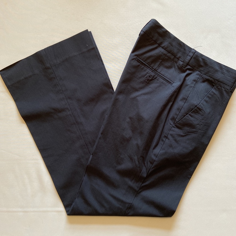 Theory Wide Leg Pin Stripe Pants